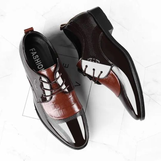 MEN'S WEDDING AND BUSINESS LEATHER SHOES