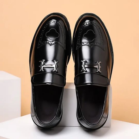BEAD MATTE CRAFT LEATHER SHOES