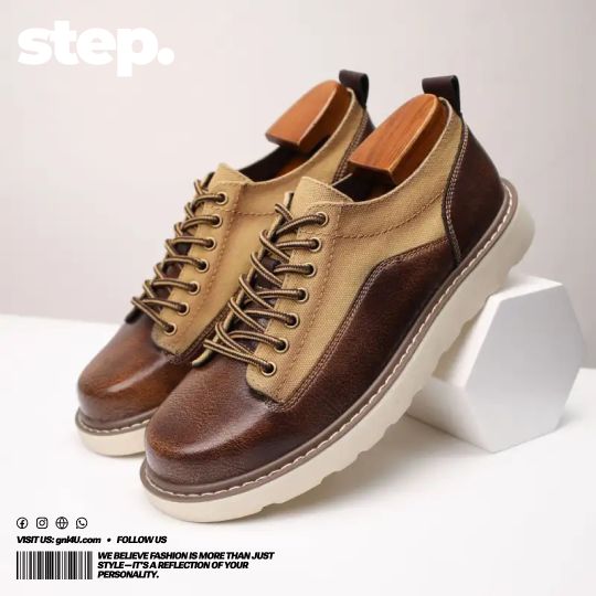 Large size leather shoes