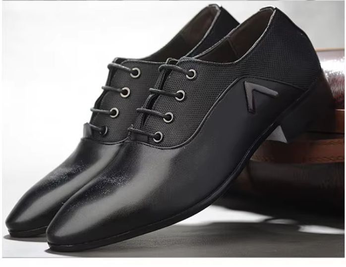 MEN'S LARGE SIZE LEATHER DRESS SHOES - Image 3