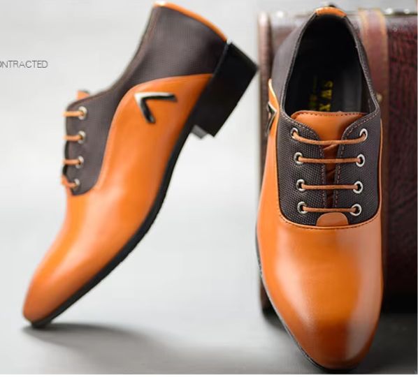 MEN'S LARGE SIZE LEATHER DRESS SHOES - Image 2