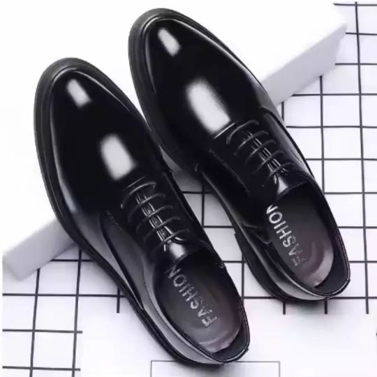 MEN'S BRITISH POINTED LEATHER DRESS SHOES - Image 2