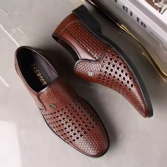 MEN'S HOLLOW OUT LEATHER SHOES
