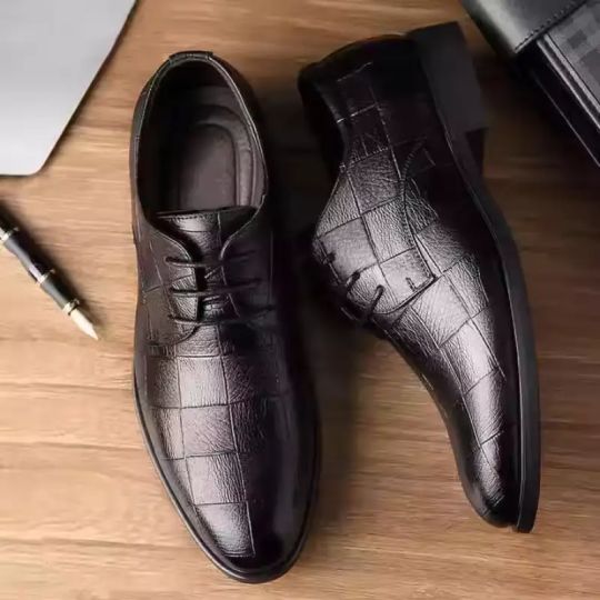 MEN'S BREATHABLE BUSINESS LEATHER SHOES