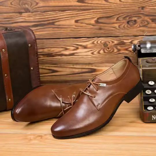 BRITISH STYLE MEN'S LEATHER DRESS SHOES