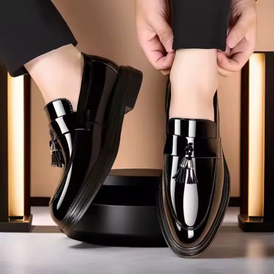 MENS SIMPLE STYLE LEATHER SHOES