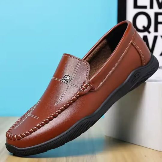 MEN'S BREATHABLE LEATHER LOAFERS - Image 3
