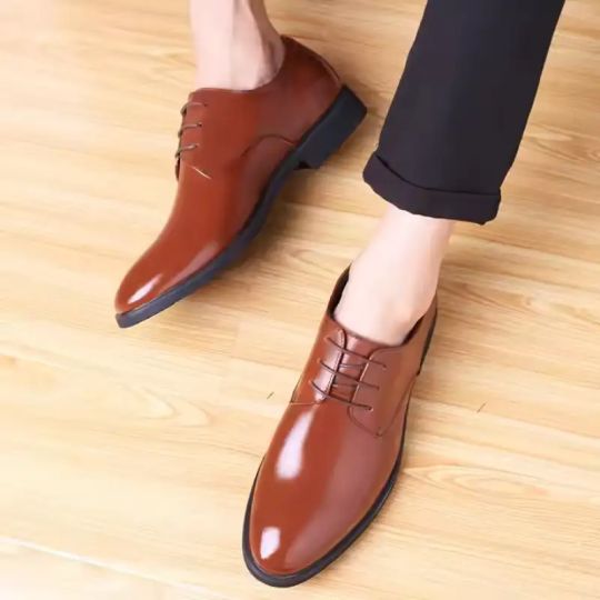 MEN'S BREATHABLE LEATHER DRESS SHOES - Image 2