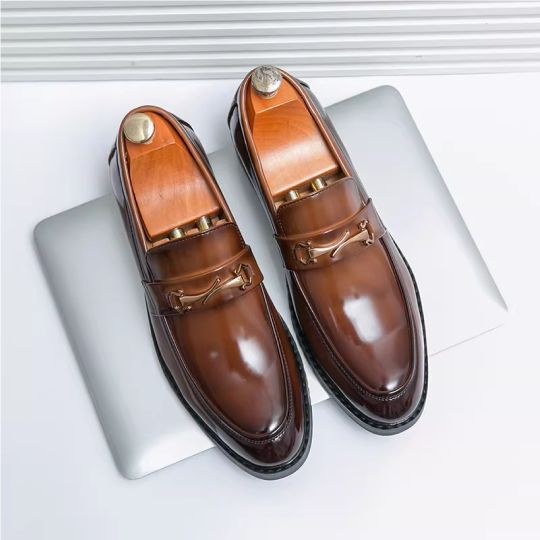 Office Business Casual Leather Loafer - Image 3