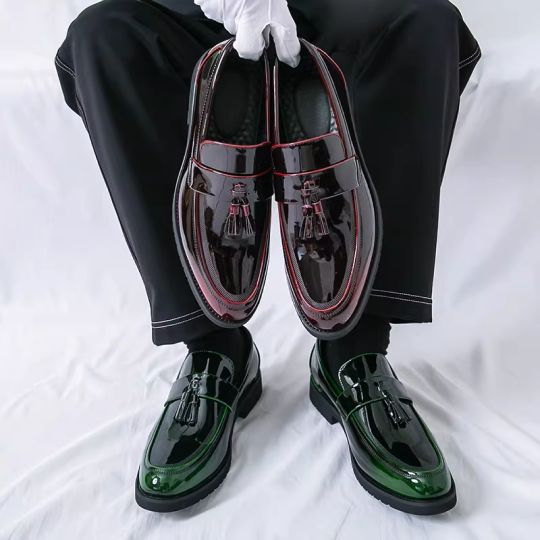 Glossy Tassel Loafers