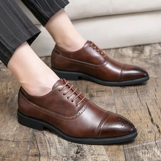 Office Leather Oxford Shoes - Image 2