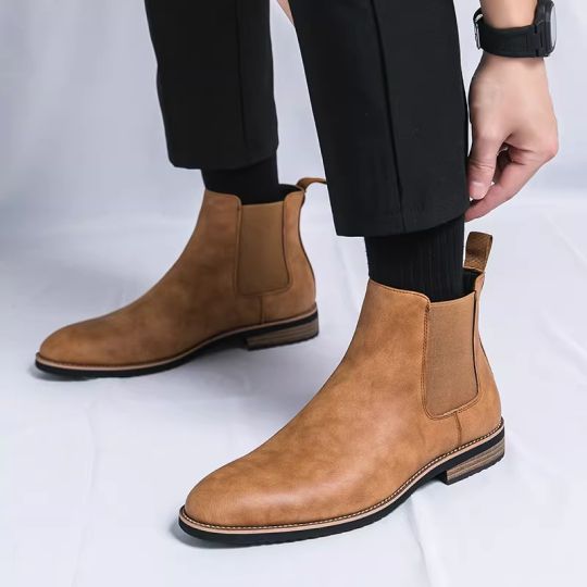 Solid Color Chelsea boots